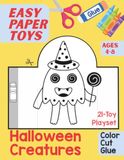Easy Paper Toys Halloween Creatures