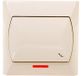 Ospel ŁP-3AS/01, beige, IP20, 250 V, 10 A, 82 mm, 36 mm