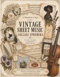 A Vintage Sheet Music Collage Ephemera for Junk Journaling, Scrapbooking & Mixed Media Art