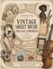 A Vintage Sheet Music Collage Ephemera for Junk Journaling, Scrapbooking & Mixed Media Art