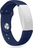 By Qubix - Compatible Fitbit bandje - Geschikt voor Fitbit Inspire 1 / HR / Ace 2 siliconen bandje - Maat: Large - Blauw