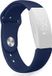 By Qubix - Compatible Fitbit bandje - Geschikt voor Fitbit Inspire 1 / HR / Ace 2 siliconen bandje - Maat: Large - Blauw