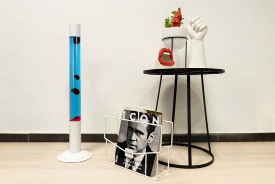 Fisura Floor Lava Lamp XXL - Blauw En Rood - 75cm - Incl. Lichtbron