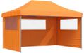 vidaXL Partytent 440 x 292 x 315 cm oranje met blauwe frame