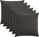 vidaXL Kussensloop HEERLEN Donkergrijs 60 x 60 cm Stof (6 stuks)