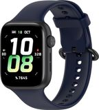 Strap-it Siliconen bandje met gespsluiting - Geschikt voor Honor Watch 5 (Donkerblauw)