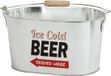 Seau à glace en métal sans marque avec décapsuleurs - Argent