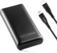 MOJOGEAR Snelladen-set voor iPhone 11/12/13/14 - 20.000 mAh XL Powerbank + Lightning naar USB-C Kabel - Zwart