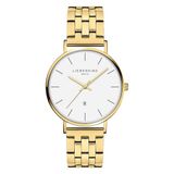 Liebeskind Berlin Liebeskind Dames Horloge Analoog Quartz Staal Goudkleurig 32012474