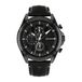 Tommy Hilfiger Analoog multifunctioneel kwartshorloge voor heren met roestvrijstalen armband of lederen band, Zwart, One Size, riem