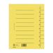 DONAU 8610001-11 Register van extra breed karton, 250 g/m², gelinieerd, voor DIN A4, 4-voudige perforatie