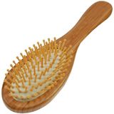 Haarborstel Fantasie Haarborstel, Bamboe Hout, Houten Potloden Met Knoppen, 23 X 6,5 Cm