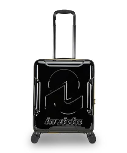 Invicta Taglia Unica Trolley Travel Handbagage, zwart, 33 liter, harde schaal voor de cabine met 4 draaibare wielen, zwart, zwart, Eén maat, modern