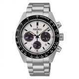 Seiko Prospex Speedtimer SSC961P1 Solar Chrono Montre Homme - Noir/Blanc - Bracelet Acier - Verre Saphir - 10 ATM