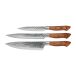 Dorre Ensemble de 3 couteaux en acier inoxydable Akira Marron