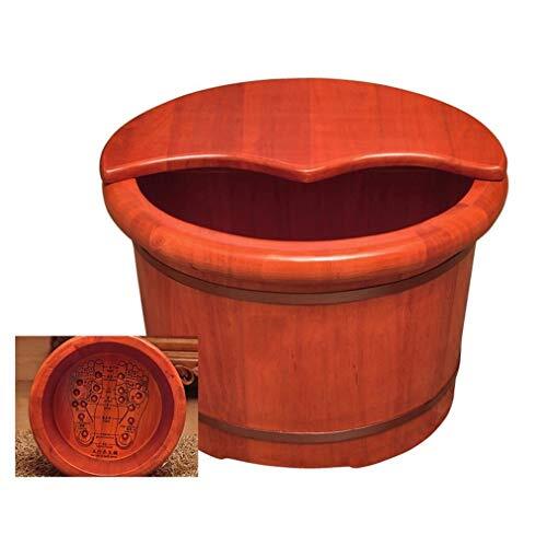 XXF-Shop Voetbad, Wooden Foot Bath Barrel, glad en delicaat Pedicure Vaten Pedicure Bowl Spa Massage for het weken Voeten Massager Foot Tub (Color : B)