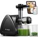 Aobosi Slow Juicer AMR520: centrifugeuse à extraction lente avec spirale à 8 étages, extraction de jus à 95%, goulotte d'alimentation de 55 mm, fonctionnement silencieux, moteur de 150W, sans BPA, convient aux fruits et légumes