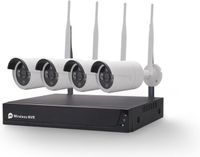 DrPhone SmartVision - Draadloos WiFi - NVR Camera Kit - 4 Camera Set - Bewegingsdetectie & Human Shape Detection - IP66 Waterdicht - 3MP Full HD-Resolutie - 2TB HDD - Verbinding tot 800 Meter