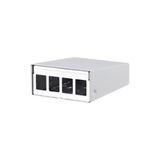 METZ CONNECT Keystone AP-behuizing 4 poorten zuiver wit RAL9010