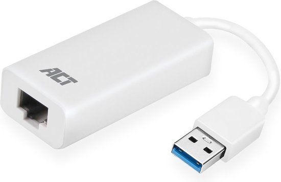ACT USB Ethernet Adapter AC4410 - USB 3.0 Gigabit - White