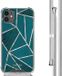 iMoshion iPhone 11 Case with Cord - Petrol Green Graphic - Back Cover