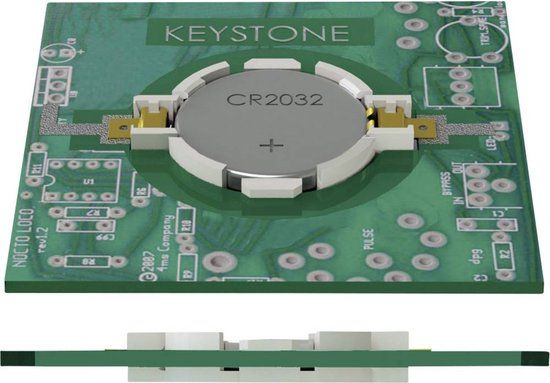Keystone 1057 Knoopcelhouder 1x CR2032 Horizontaal, Oppervlakte montage SMD