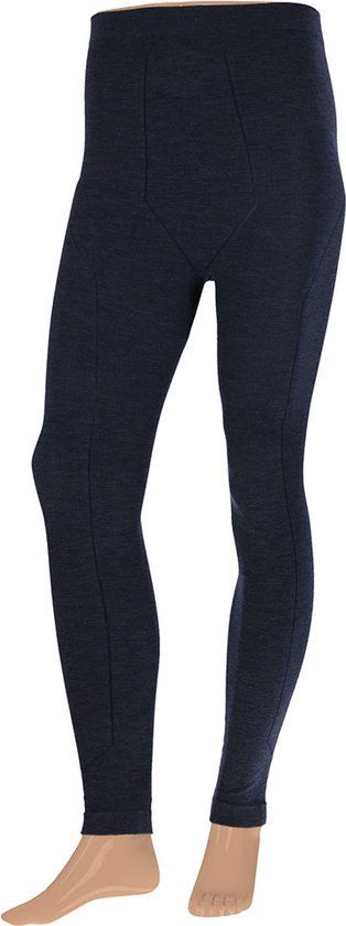 Xtreme Thermolegging Heren - Merino Wol - Navy Melange - XXL
