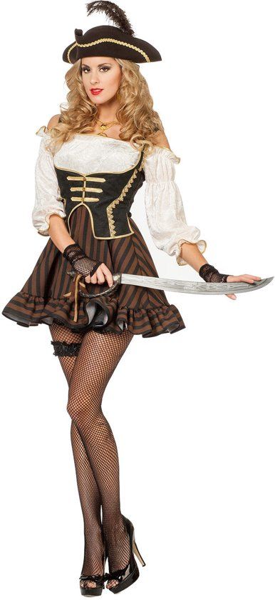 Generik Chique piratenkostuum voor vrouwen - Verkleedkleding