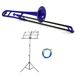 Jiggs pBone pack débutant trombone ténor en sib bleu