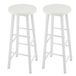 StarTech Barkrukken - Set van 2 - Stevig stalen frame - Zitvlak van MDF - Zithoogte 71 cm - Zitvlak 30 x 30 cm - Wit