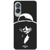 Samsung Galaxy S25 Edge hoesje met Monkey D. Luffy-print in zwart-wit