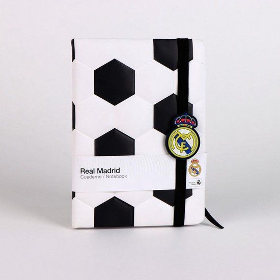 Real Madrid CF Real Madrid Ball gevoerd notitieboekje, gelinieerd notitieboekje