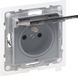 Legrand Enkele stopcontact, aluminium, 2P+Z, 16A, 250V, automatische klemmen, Suno LEGRAND, artikelnummer 721386