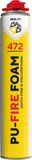 Seal-it 472 PU-Fire Foam ignifuge - 750 ml - 1K pour calfeutrage ignifuge dans les joints et les cadres de fenêtre