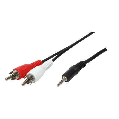 LogiLink 1x3.5mm - 2xRCA, 5m