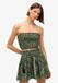 Superdry - Mini-jupe St. Tropez à imprimé cachemire pour femmes - Vert - Taille UK8/EU36