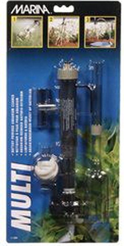 Marina Multi-Vac 3-in-1 aquariumreiniger op batterijen, zwart