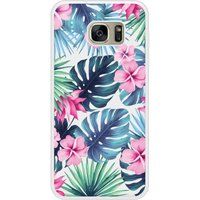 Samsung Bedrukt siliconen hoesje compatibel met Galaxy S7 Edge Tropical Aquarelle