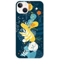 1001 coques Apple iPhone 13 Sea flowers bedrukt siliconen hoesje
