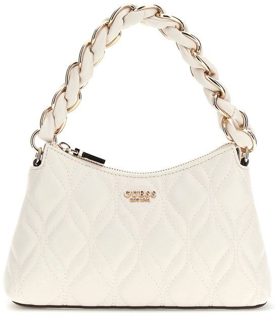 GUESS Maxine Mini Shoulder Bag Cream White