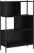 vidaXL Boekenkast - 72x28x109 cm - Bewerkt hout - Zwart