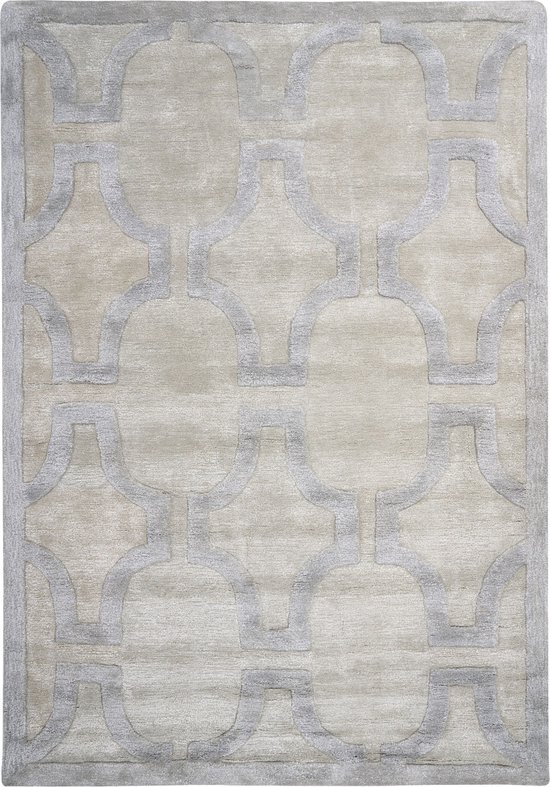 GWANI - Vloerkleed - Beige/Grijs - 160 x 230 - Viscose