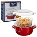 Premier Housewares 5L Enamel Chip Pan Fryer Red