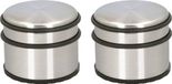 Alpina Butoir en acier - Set de 2 pièces - avec bord en plastique noir - 9 x 7 cm