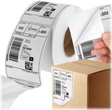 KADAX thermolabels op rol 100 x 150 mm, 1.000 stuks, verzendlabels, zelfklevende labels voor thermoprinters, thermokleefetiketten voor labelprinters, 4x6 verzendstickers