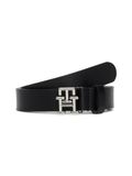 Tommy Hilfiger TH LOGO 2.5 Kledingriem Zwart Leer Vrouwen 100 cm