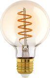 EGLO LED Lamp - E27 - Ø 8 cm - Amber - 806 lumen - 2700K