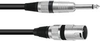 Omnitronic Adaptercable XLR M /Jack mono 10m bk