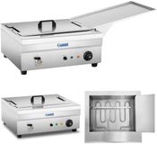 Royal Catering Friteuse - 18 L - Zone froide - Argent - RCBG-18STHB
