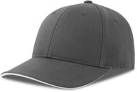 Atlantis Headwear Casquette Liberty Sandwich-S AT684 - DARK GREY/WHITE - Taille unique
